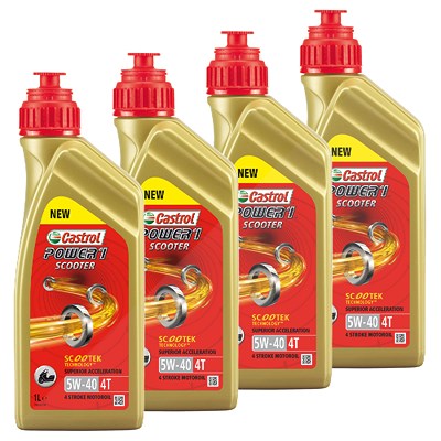 Castrol 4x 1 L Power 1 Scooter 4T 5W-40  154F86