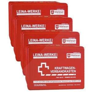 Leina werke LEINA 4x Verbandkasten rot DIN 13164  10000