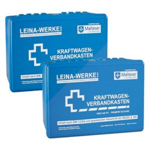 Leina werke LEINA 2x Verbandkasten blau DIN 13164  10001