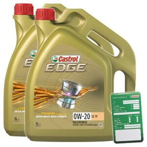 Castrol 10 L EDGE TITANIUM FST 0W-20 LL IV + Ölw.-Anhänger  DE01675 : 15B1B3