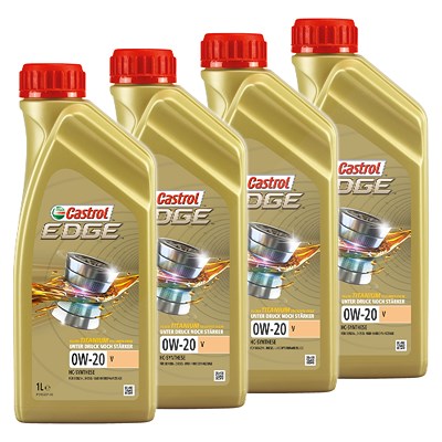 Castrol 4x 1 L EDGE TITANIUM FST 0W-20 V  15BA10