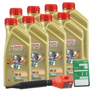 Castrol  8x 1 L EDGE TITANIUM FST 0W-30+Anhänger+Tr  1533F3 : 3050 : DE01675