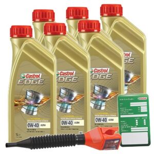 Castrol  6x 1 L EDGE TITANIUM FST 0W-40 A3/B4 + Anh  15336D : 3050 : DE01675