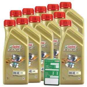 Castrol 11x 1 L EDGE TITANIUM FST 0W-40 A3/B4+Ölw.Anhänger  DE01675 : 15336D