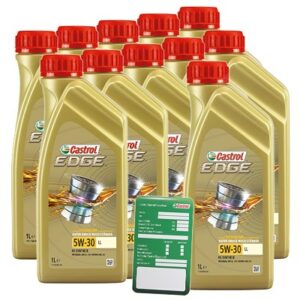 Castrol 11x 1 L EDGE TITANIUM FST 5W-30 LL + Ölw.-Anhänger  15665F : DE01675