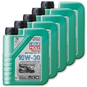 5x 1 L Universal Gartengeräte-Öl 10W-30 1273