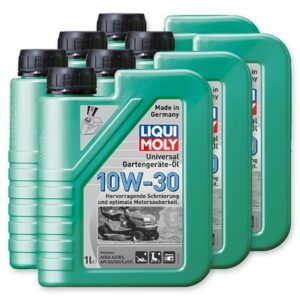 6x 1 L Universal Gartengeräte-Öl 10W-30 1273