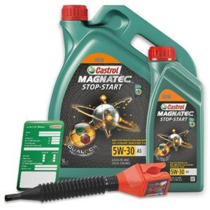 6 L Magnatec 5W-30 A5 + Ölwechsel-Anhänger + Einfülltrichter 15F903