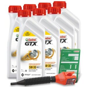 7x 1 L GTX 5W-30 RN17 + Ölwechsel-Anhänger + Einfülltrichter 15F6E4