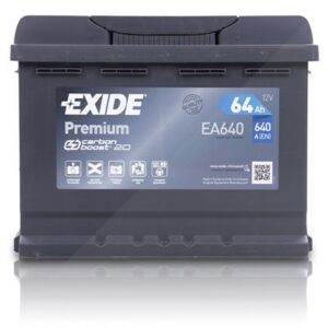 Exide EA640 Premium Carbon Boost 64 Ah 640 A Renault: Clio II Vw: Golf VII