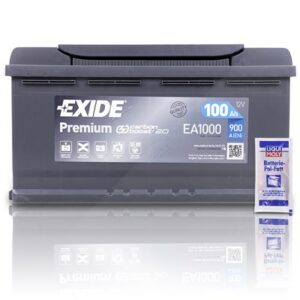 Exide EA1000 Premium Carbon Boost 100Ah 900A+Fett Alfa romeo: 164 Alpina: B12