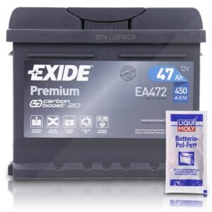 Exide  EA472 Premium Carbon Boost 47Ah 450A+PolFett Ford: Focus II