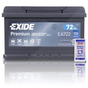 Exide EA722 Premium Carbon Boost 72Ah 720A+10g Pol-Fett Alfa romeo: Spider