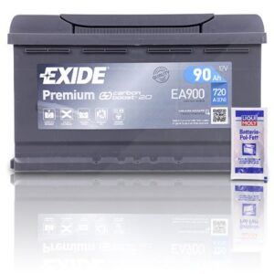 Exide EA900 Premium CarbonBoost 90Ah 720A+Pol-Fett Alfa romeo: Spider Audi: Q5