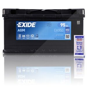 Exide EK950 AGM Micro-Hybrid 95 Ah 850 A+ Pol-Fett Alpina: B5