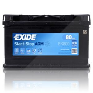 Exide  EK800 80Ah 800A Start-Stop AGM Renault: Laguna III