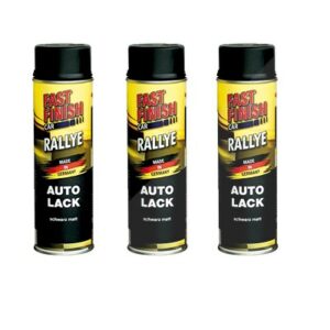 Fast finish  3x 500ml RALLYE Autolack schwarz matt  292828