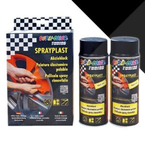 Dupli color  2x 400ml Sprayplast schwarz matt  388033