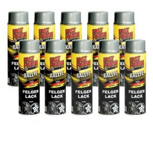 Fast finish 10x 500ml RALLYE Felgenlack Silber  292842