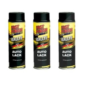 Fast finish  3x 500ml RALLYE Lack schwarz glänzend  292835
