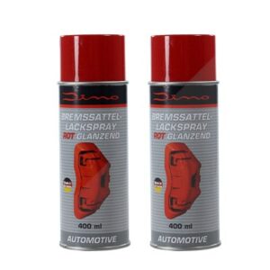 Dino  2x Bremssattellack 1K-Lackspray 400ml rot  130010