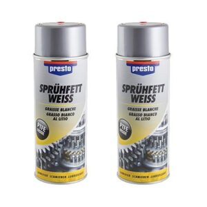 Presto  2x 400ml Sprühfett weiß  306352