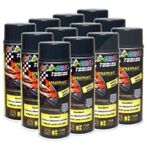 Dupli color 12x 400ml Sprayplast carbon Seidenglan 388064