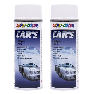 Dupli color  2x 400ml Car's Rallye-Lack weiss matt  651953