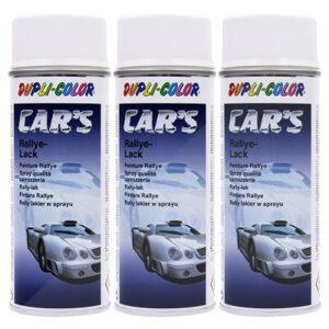Dupli color  3x 400ml Car's Rallye-Lack weiss matt  651953