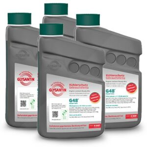 4x 1 L G48® Ready Mix Kühlerschutz blaugrün 50673112