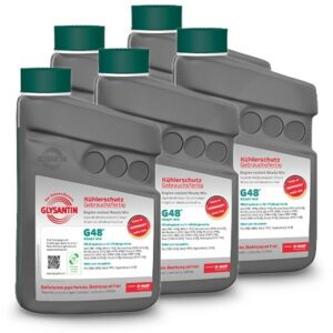 5x 1 L G48® Ready Mix Kühlerschutz blaugrün 50673112