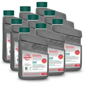9x 1 L G48® Ready Mix Kühlerschutz blaugrün 50673112