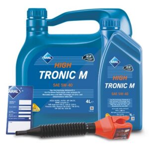 5 L HighTronic M 5W-40 + Ölwechsel-Anhänger + Einfülltrichter 15F48D