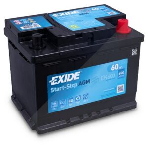 EK600 AGM Starterbatterie 12V 60Ah 680A EK600