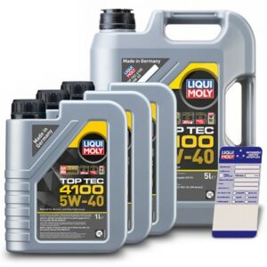 Liqui moly  8 L Top Tec 4100 5W-40 + Ölw.-Anhänger  5440 : 3700 : 3701