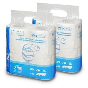 2x Toilettenpapier Set - schnell löslich (8 Rollen) 370418