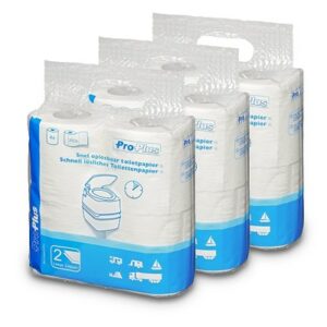 3x Toilettenpapier Set- schnell löslich (12 Rollen) 370418