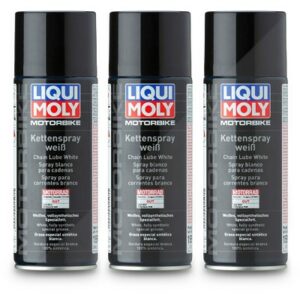 3x 400 ml Motorbike Kettenspray weiß 1591