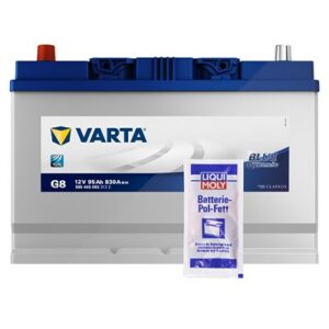 Varta Starterbatterie 95Ah G8 + Pol-Fett 10g Asia motors: Rocsta