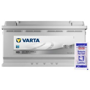 Varta  Starterbatterie 100Ah H3 830A + Pol-Fett 10g Chrysler: Grand Voyager V