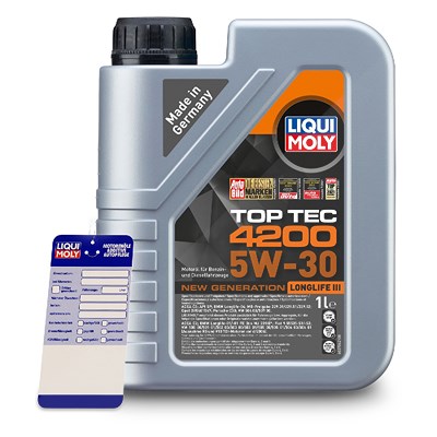 Liqui moly  1 L Top Tec 4200 5W-30 + Ölw.-Anhänger  5440 : 3706