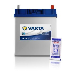 Varta  Starterbatterie 40Ah A14 + Pol-Fett 10g Daihatsu: Cuore VII