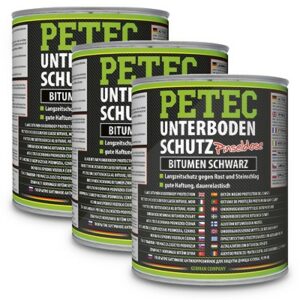 3x 1 L Unterbodenschutz Bitumen schwarz 73100