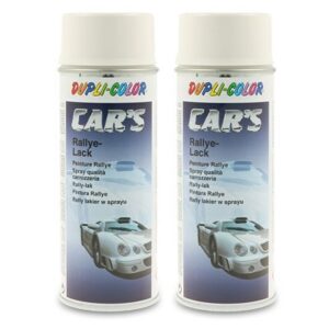 2x 400 ml CAR'S Rallye-Lack Spraydose weiß glänzend 385896