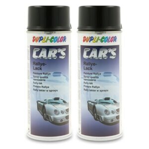 2x 400 ml CAR'S Rallye-Lack Spraydose schwarz glänzend 385865