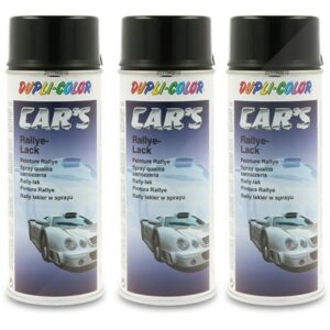 3x 400 ml CAR'S Rallye-Lack Spraydose schwarz glänzend 385865