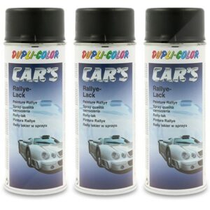 3x 400 ml CAR'S Rallye-Lack Spraydose schwarz matt 385872