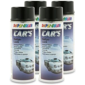 4x 400 ml CAR'S Rallye-Lack Spraydose schwarz glänzend 385865