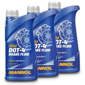 3x 1 L Brake Fluid DOT-4 Bremsflüssigkeit MN3002-1