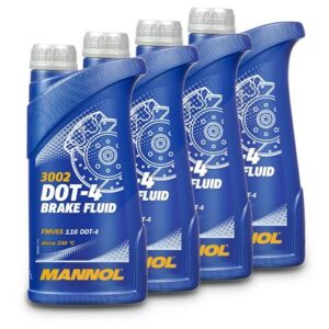 4x 1 L Brake Fluid DOT-4 Bremsflüssigkeit MN3002-1